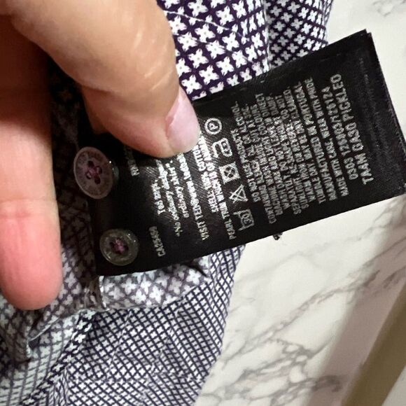 Ted Baker London Long Sleeve Circle Geo Print Shirt Size Mens S - Picture 8 of 11